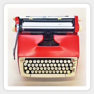 The Red Typewriter Sticker